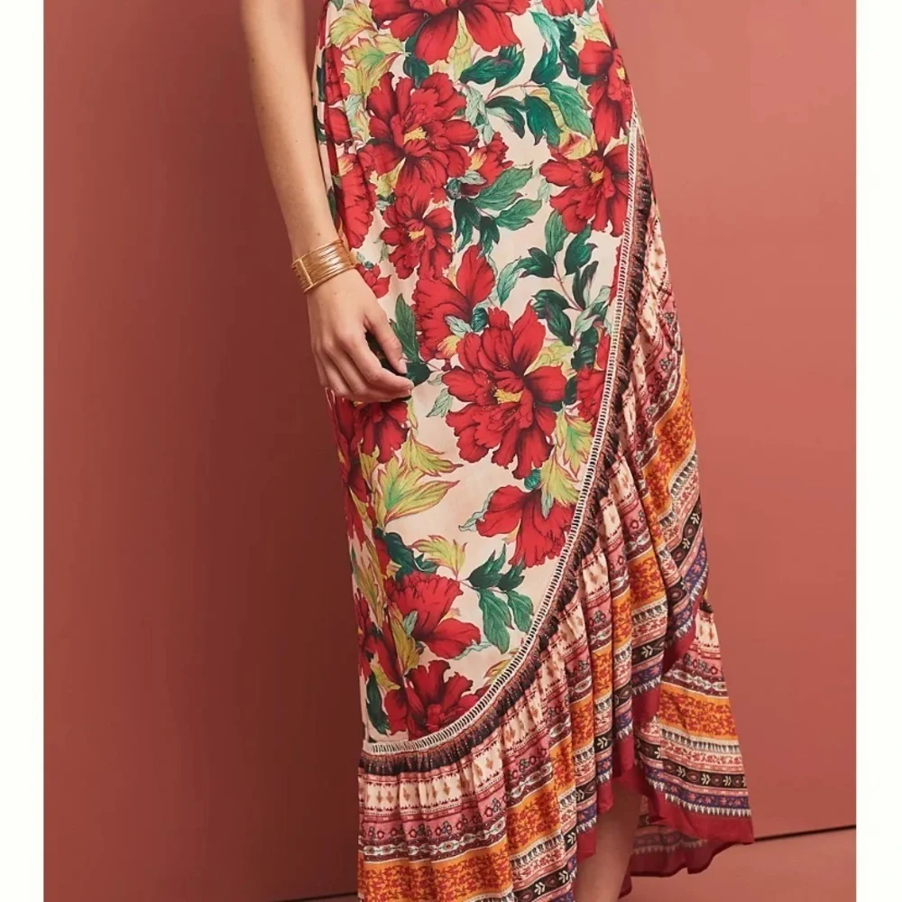 Anthropologie farm rio wrap skirt xs new with tags